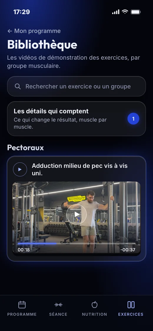 La bibliothèque des démonstrations