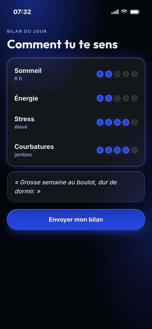Le bilan du jour